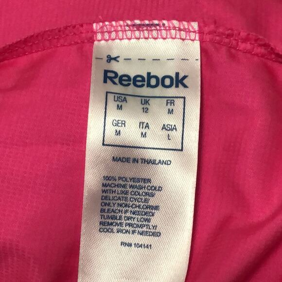 Reebok Pink Play Dry Windbreaker Size Medium - Picture 11 of 12